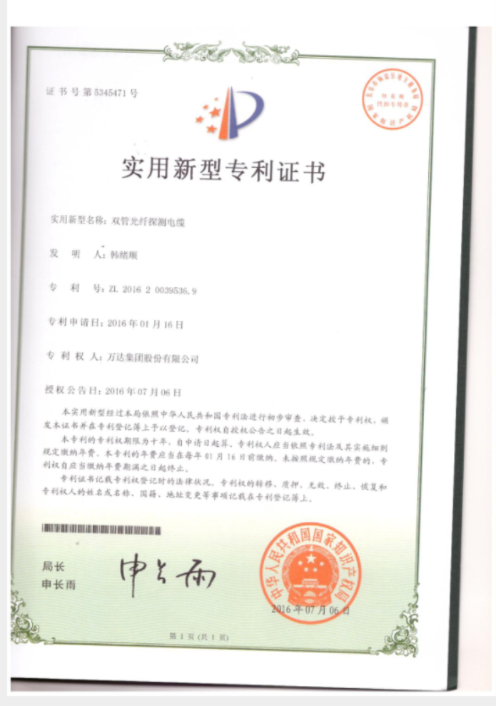 雙管光纖探測(cè)電纜