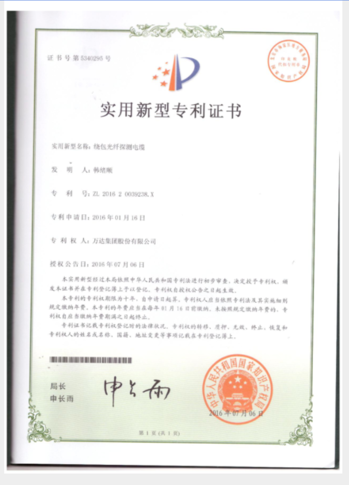 繞包光纖探測(cè)電纜