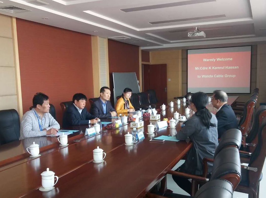 孟加拉客人到訪電纜集團(tuán)-海纜公司進(jìn)行考察洽談合作